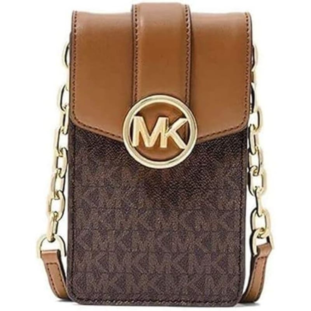 Michael Kors Carmen Logo North South Small Phone Crossbody Brand New with Tags